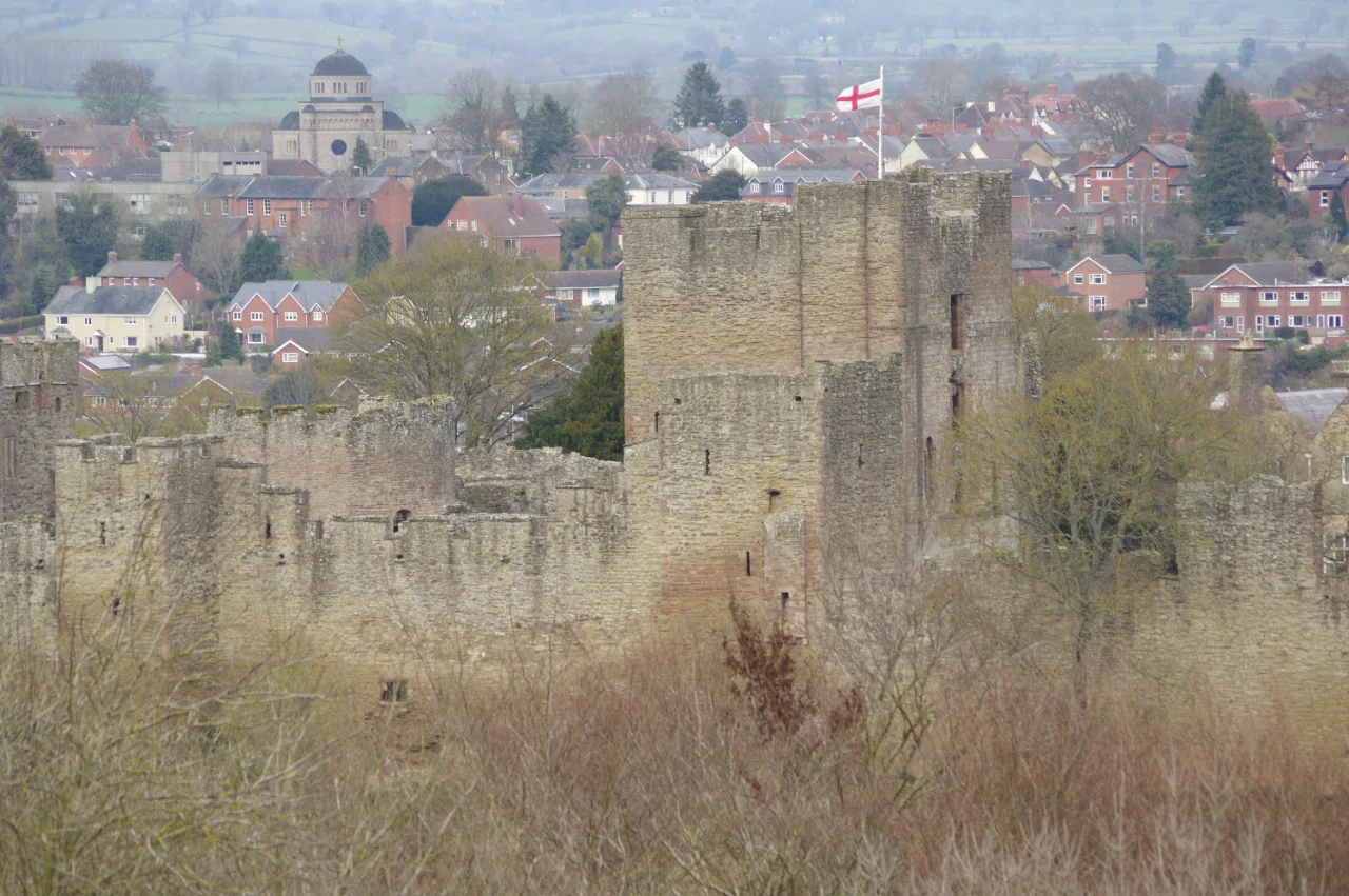 Ludlow Castle viewed from Whitcliffe Common